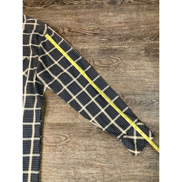 VINTAGE Sears Shirt Men’s MD Medium Kings Road Shop Perma Prest Plaid Disco - Picture 4 of 7